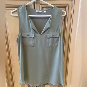 Reitmans Sage Green Sleeveless Blouse